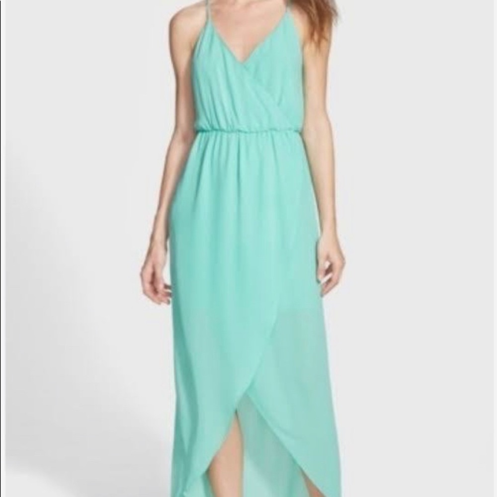 NWOT Lush spaghetti strapped high low dress